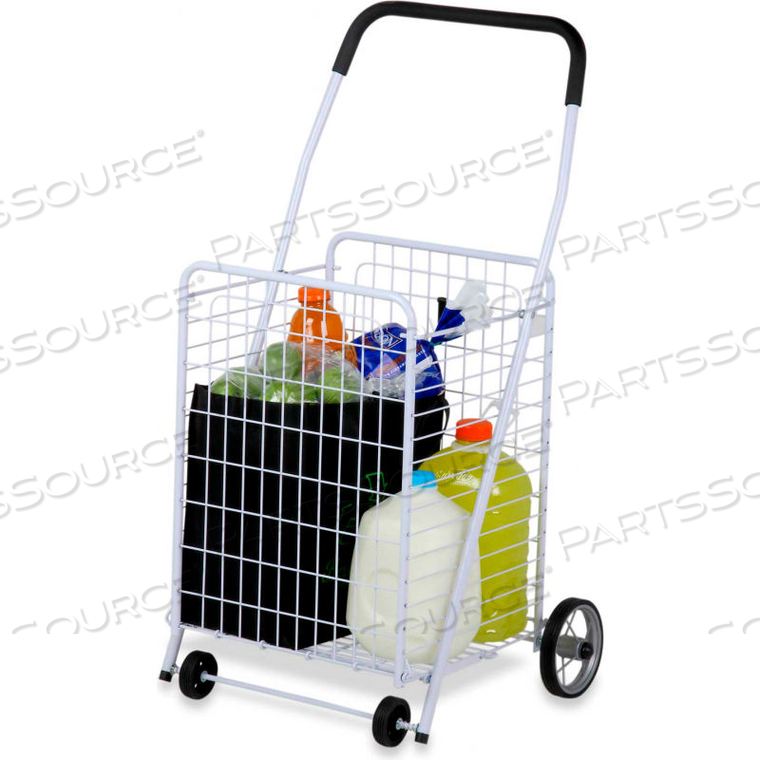 JUMBO 4 WHEEL ALL-PURPOSE FOLDING UTILITY CART, 20-3/8"L X 17-5/16"W X 37"H, 50 LB CAPACITY 