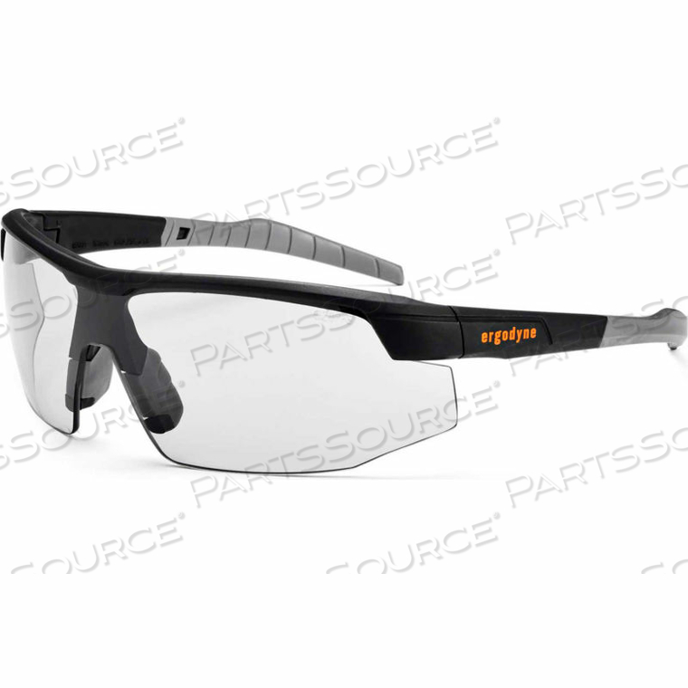 SKULLERZ SKOLL SAFETY GLASSES, ANTI-FOG, INDOOR/OUTDOOR LENS, BLK FRAME by Ergodyne SKULLERZ SKOLL SAFETY GLASSES, ANTI-FOG, INDOOR/OUTDOOR LENS, BLK FRAME by Ergodyne