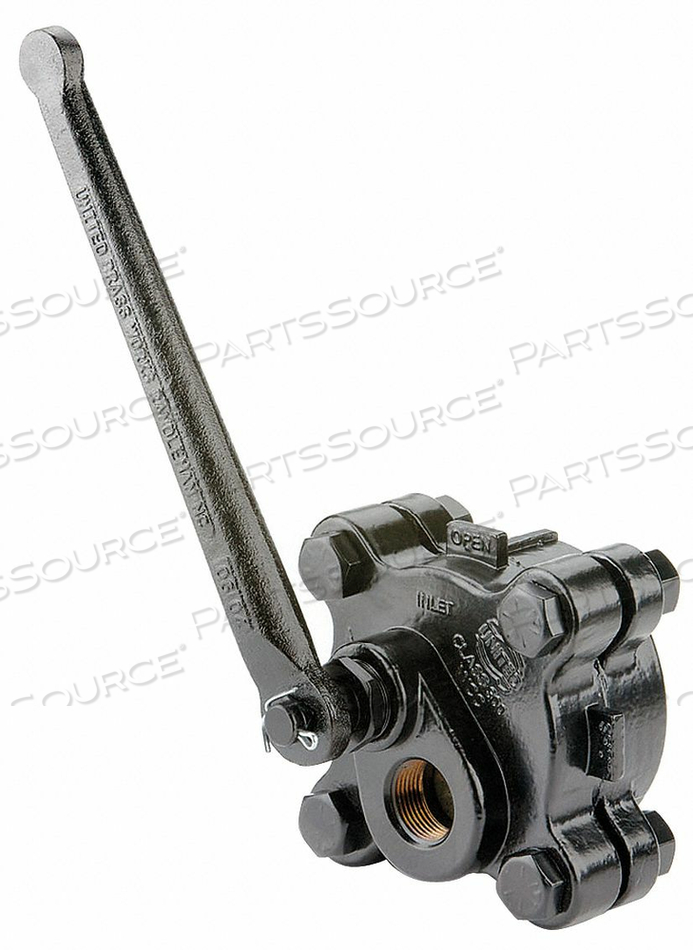 GATE VALVE 1 IN. FNPT CARBON STEEL by United Brass Works