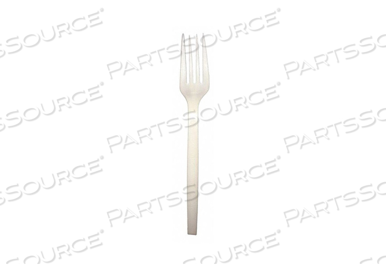 DISPOSABLE FORK, BEIGE, HEAVY-WT, PLANT STARCH, UNWRAPPED by PrimeWare DISPOSABLE FORK, BEIGE, HEAVY-WT, PLANT STARCH, UNWRAPPED by PrimeWare