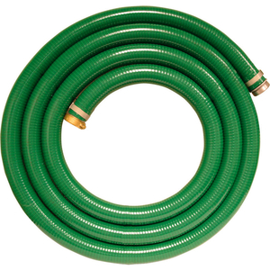 1-1/2" X 20' GREEN PVC WATER SUCTION HOSE ASSEMBLY COUPLED W/ M X F ALUMINUM SHORT SHANK FITTINGS by Apache Inc.