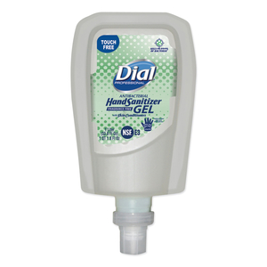 ANTIBACTERIAL GEL HAND SANITIZER REFILL FOR FIT TOUCH FREE DISPENSER, 1.2 L BOTTLE, FRAGRANCE-FREE by Dial ANTIBACTERIAL GEL HAND SANITIZER REFILL FOR FIT TOUCH FREE DISPENSER, 1.2 L BOTTLE, FRAGRANCE-FREE by Dial