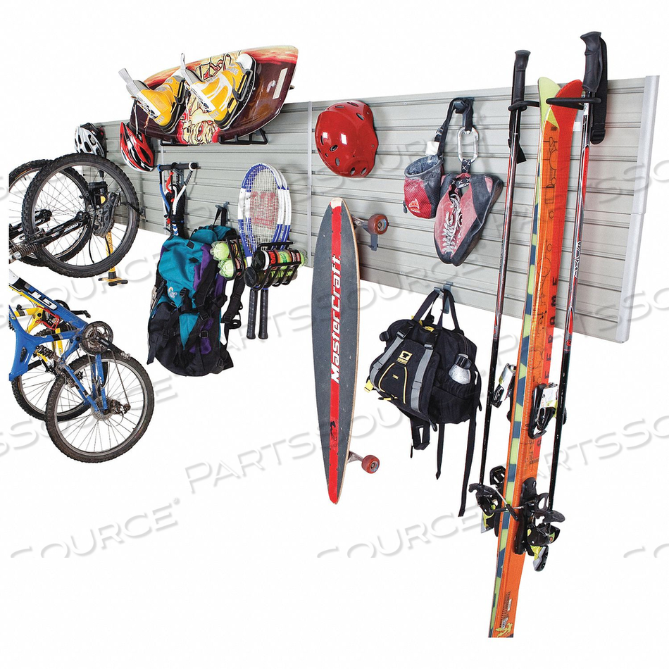 SLATWALL KIT 24 H 144 W SILVER by Flow Wall SLATWALL KIT 24 H 144 W SILVER by Flow Wall