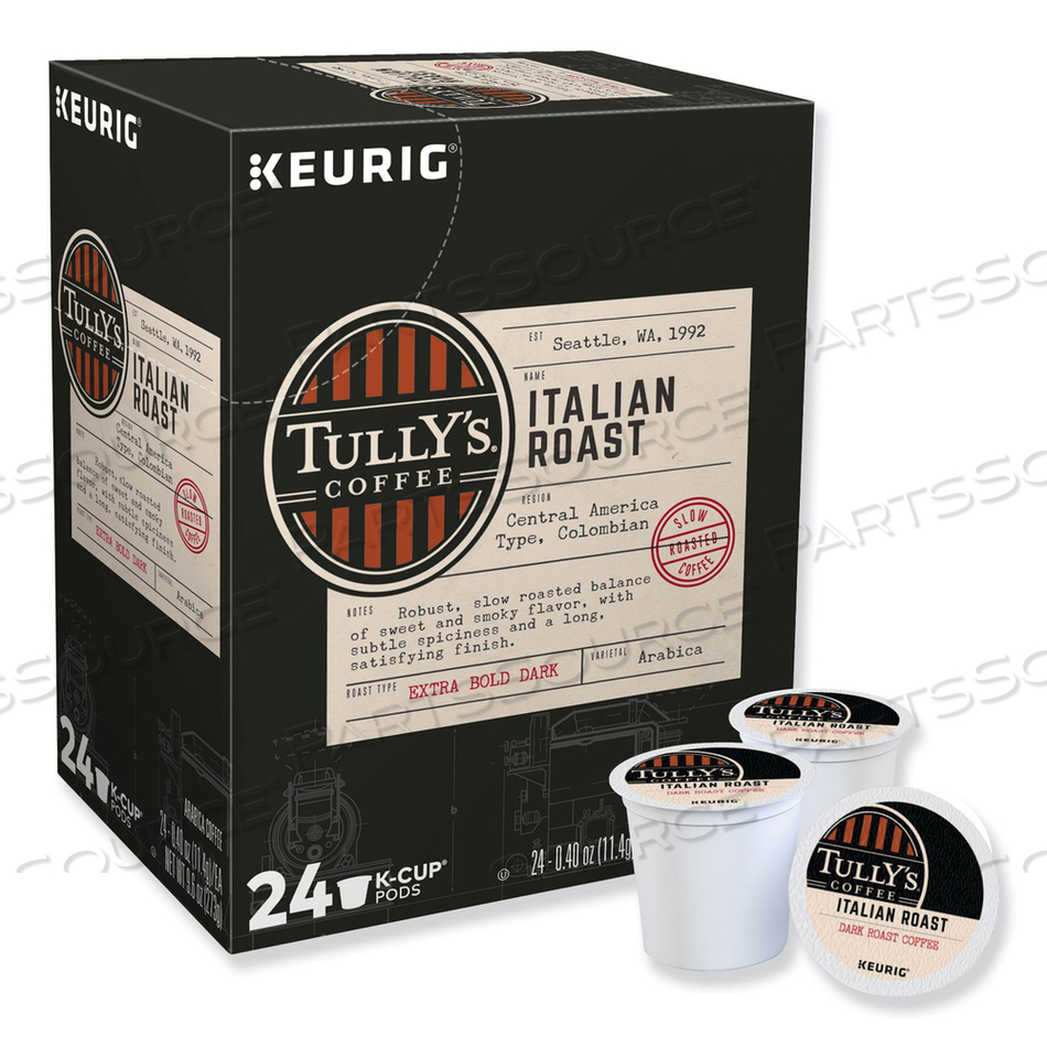 ITALIAN ROAST COFFEE K-CUPS by Tully's Coffee
