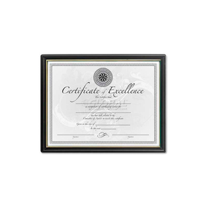 DAX CERTIFICATE FRAMES, DAX, 8.5" X 11", BLACK & GOLD FRAME, 1 EACH by Burnes Home Accents