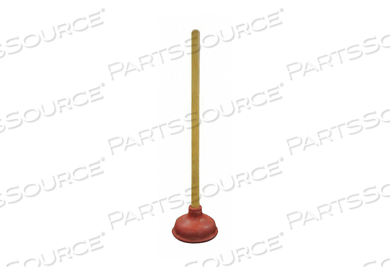 PLUNGER WOOD AND RUBBER FIT MOST TOILETS by Kissler PLUNGER WOOD AND RUBBER FIT MOST TOILETS by Kissler