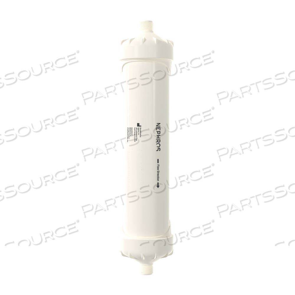 13 L X 2.5IN D IN 100PSI DSU-H POLYSULFONE 1/2 INCH NPS THREAD DUAL-STAGE FILTER by Nephros 13 L X 2.5IN D IN 100PSI DSU-H POLYSULFONE 1/2 INCH NPS THREAD DUAL-STAGE FILTER by Nephros