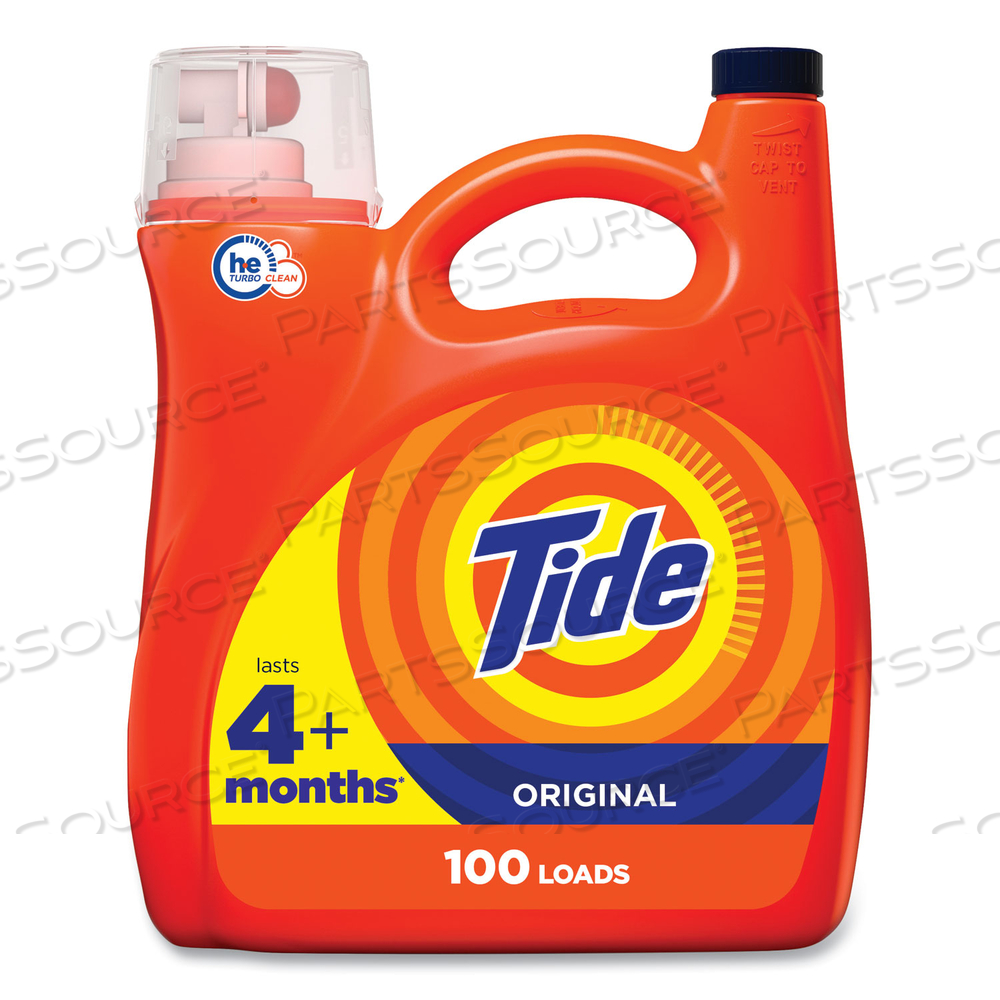 LIQUID LAUNDRY DETERGENT, ORIGINAL SCENT, 132 OZ POUR BOTTLE by Tide LIQUID LAUNDRY DETERGENT, ORIGINAL SCENT, 132 OZ POUR BOTTLE by Tide