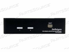 2 PORT HIGH RESOLUTION USB DVI DUAL LINK KVM SWITCH WITH AUDIO - KVM / AUDIO / USB SWITCH - USB - 2 X KVM / AUDIO / USB - 1 LOCAL USER - DESKTOP by StarTech.com Ltd.