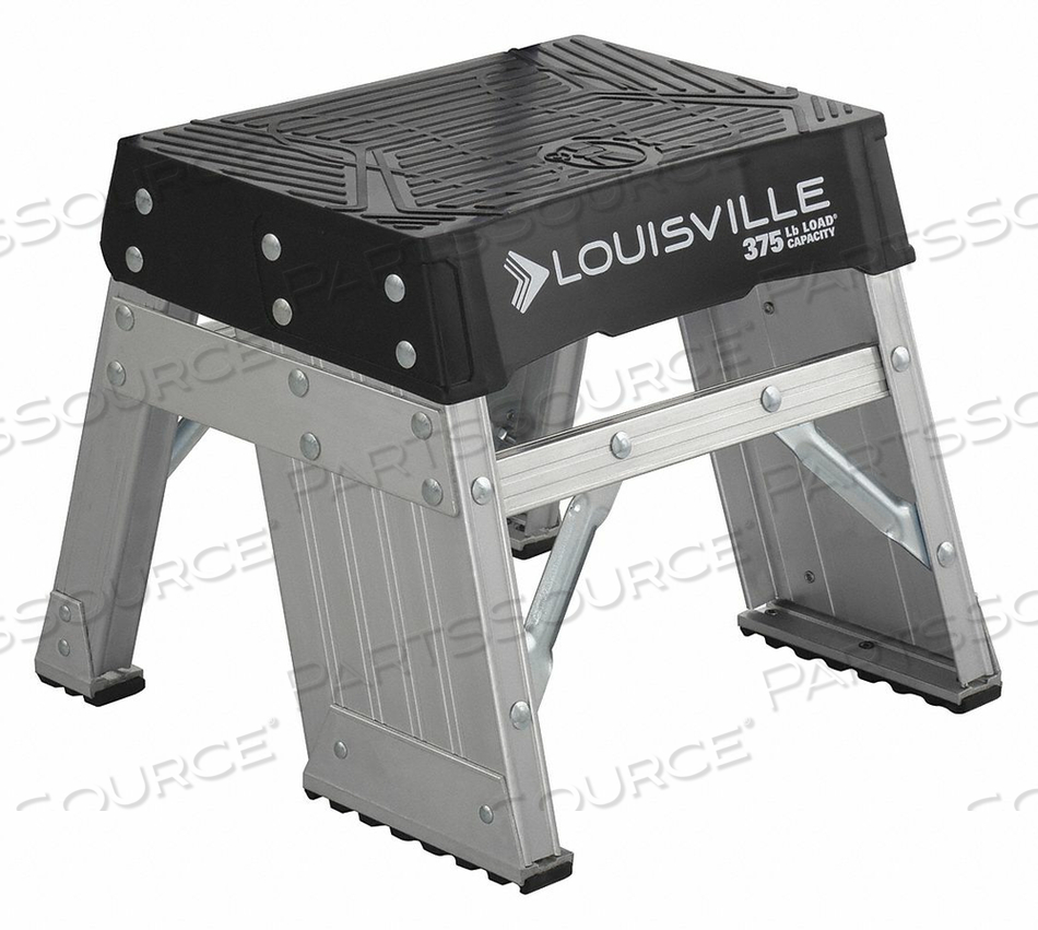 STEP STAND 375 LB LD CAP. ALUMINUM by Louisville STEP STAND 375 LB LD CAP. ALUMINUM by Louisville