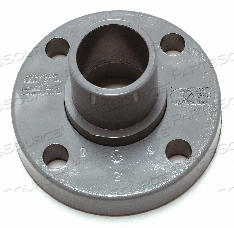 VAN STONE FLANGE, 8 IN FITTING PIPE SIZE, SCHEDULE 80, SPIGOT, 150 PSI, GRAY, 6 7/8 IN OVERALL LG by GF Piping Systems VAN STONE FLANGE, 8 IN FITTING PIPE SIZE, SCHEDULE 80, SPIGOT, 150 PSI, GRAY, 6 7/8 IN OVERALL LG by GF Piping Systems