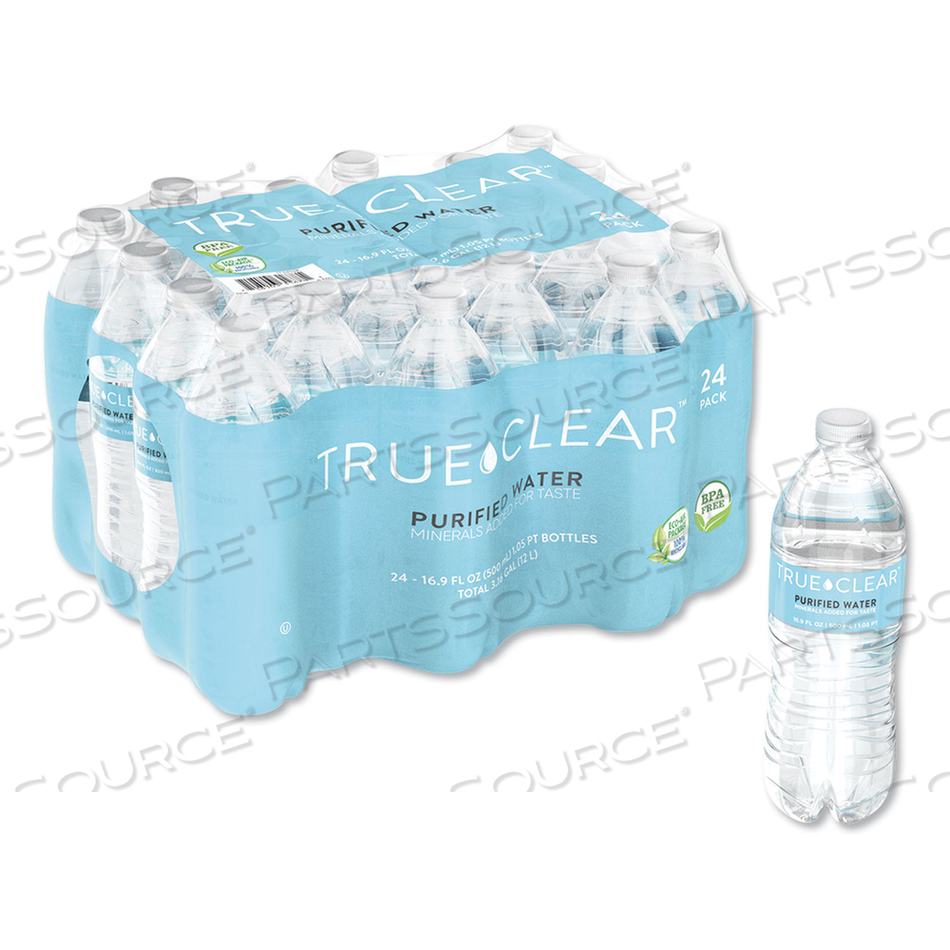 PURIFIED BOTTLED WATER, 16.9 OZ BOTTLE by True Clear