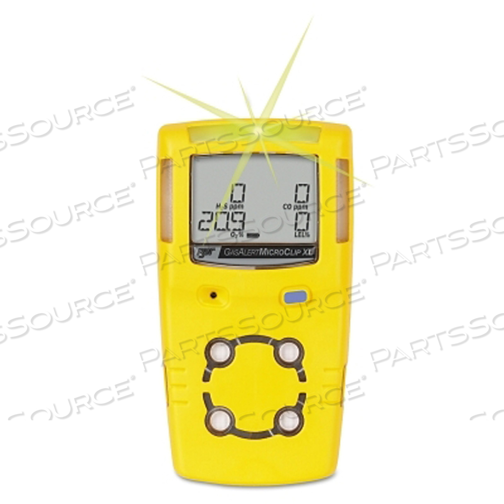 MULTI-GAS DETECTOR O2/LEL/H2S/CO YELLOW by BW Technologies