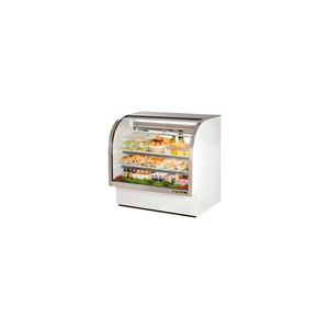 TCGG-48 CURVED GLASS DELI CASE - 48-1/4"W X 35-1/4"D X 47-3/4"H by True Food Service Equipment