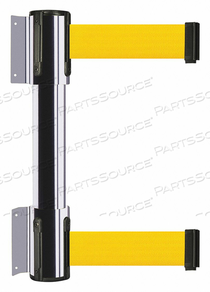 BELT BARRIER YELLOW POLISHED CHROME by Tensator BELT BARRIER YELLOW POLISHED CHROME by Tensator