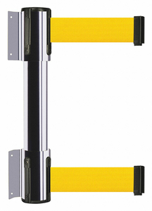 BELT BARRIER YELLOW POLISHED CHROME by Tensator