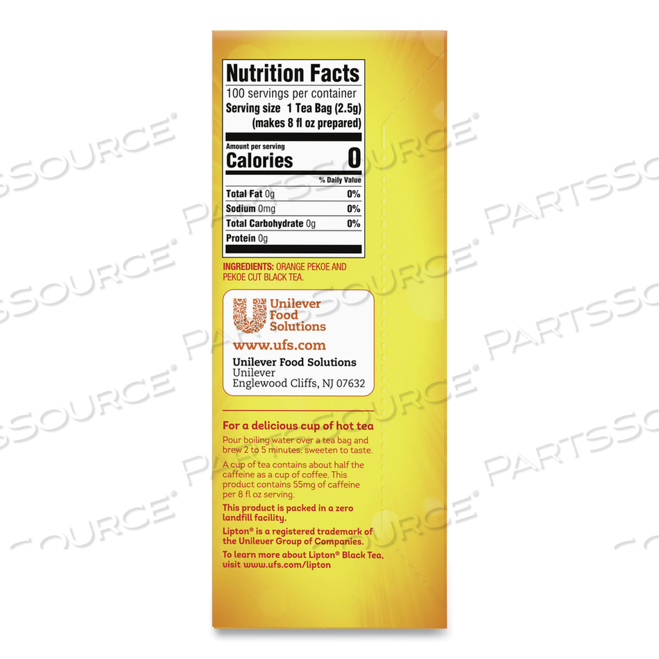 TEA BAGS, BLACK by Lipton TEA BAGS, BLACK by Lipton