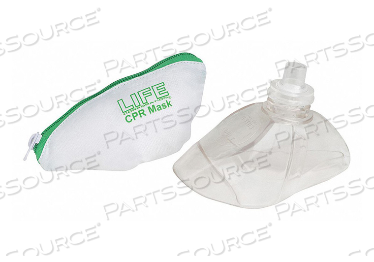 CPR MASK FOR ADULT AND CHILD W/ONE-WAY VALVE IN NYLON ZIP-BAG by LIFE Corporation CPR MASK FOR ADULT AND CHILD W/ONE-WAY VALVE IN NYLON ZIP-BAG by LIFE Corporation