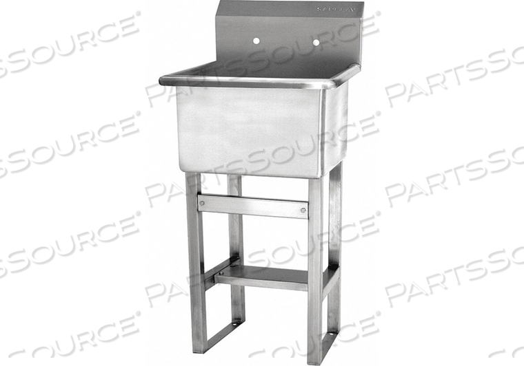 UTILITY SINK SS NO FAUCET 12IN D 21 IN L by Sani-Lav UTILITY SINK SS NO FAUCET 12IN D 21 IN L by Sani-Lav