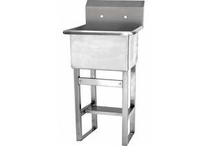 UTILITY SINK SS NO FAUCET 12IN D 21 IN L by Sani-Lav UTILITY SINK SS NO FAUCET 12IN D 21 IN L by Sani-Lav