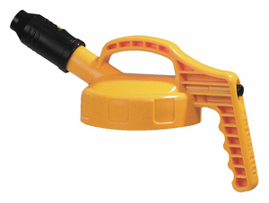 G3515 STUMPY SPOUT LID W/1 IN OUTLET YELLOW by Oil Safe