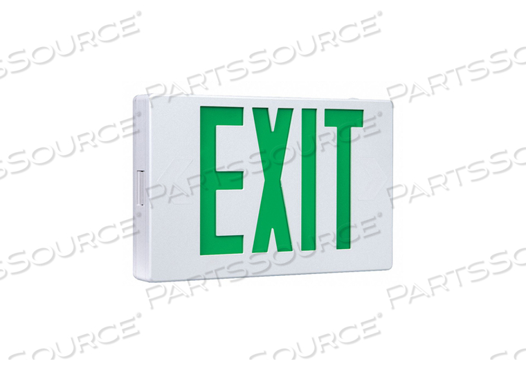 EXIT SIGN 3.0 GREEN 7-1/2 IN H 