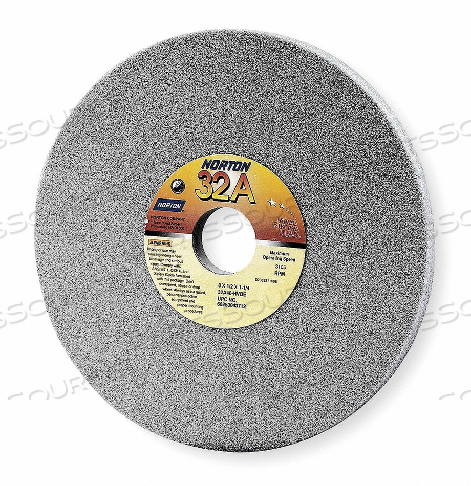 GRINDING WHEEL T1 8X1/2X1.25 AO 100G PK5 by Norton | Saint-Gobain Abrasives