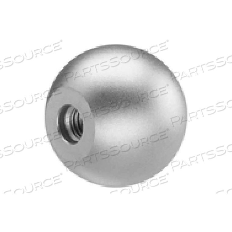 DIN319-NI STAINLESS STEEL BALL KNOBS TAPPED 32MM DIAMETER MM LENGTH M8X1.25 by J.W. Winco