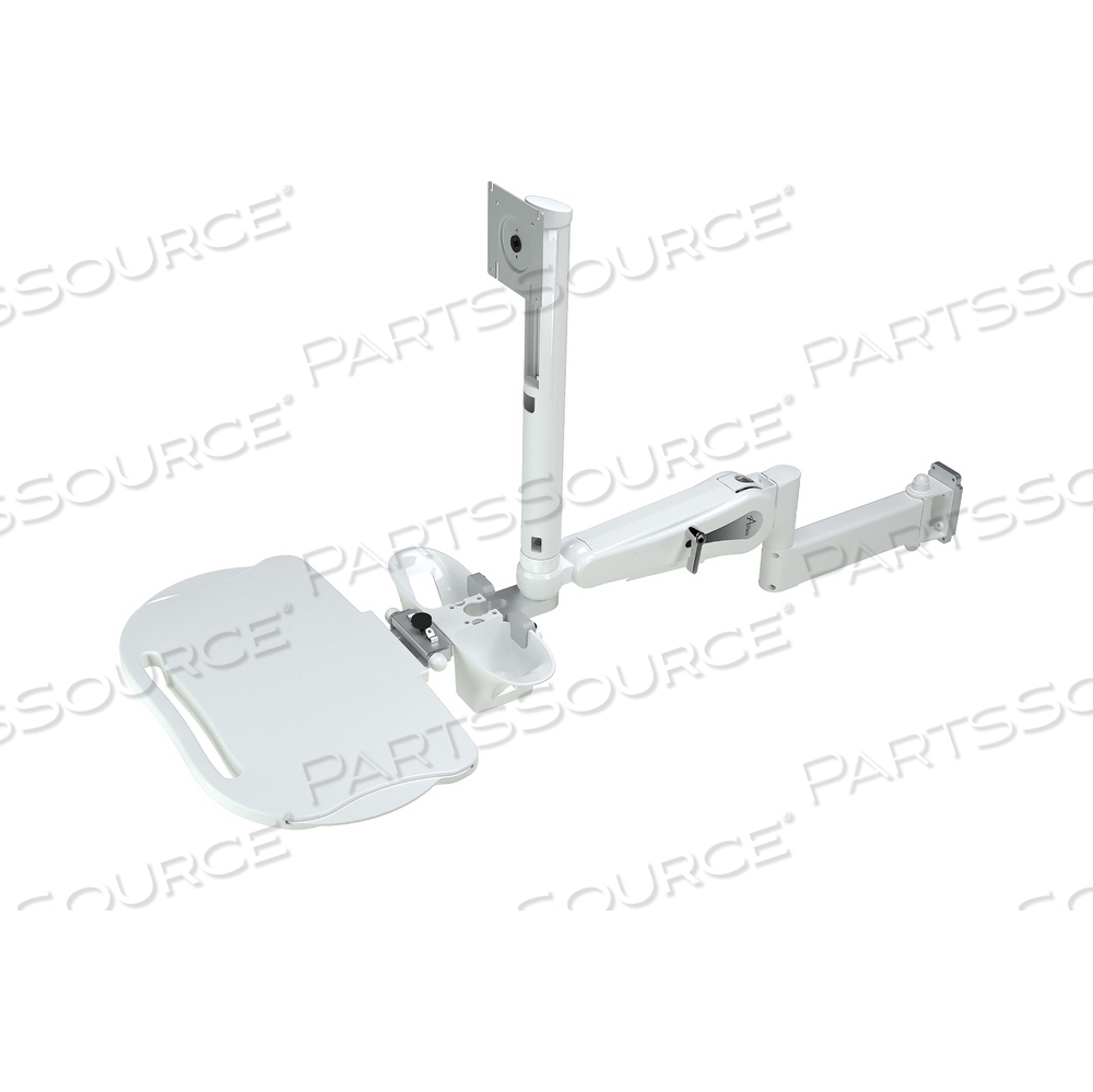 ADJUSTABLE HEIGHT IT STATION, 9"(22.9CM) ADDITIONAL FOLDING EXTENSION , MONITOR CHANNEL MOUNT, 14-20 LBS. (6.35-9.07KG) by Amico Accessories