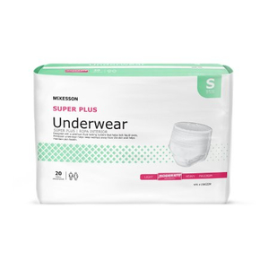 SUPER PLUS MODERATE ABSORBENT UNDERWEAR, SMALL (20 PER BAG) by McKesson