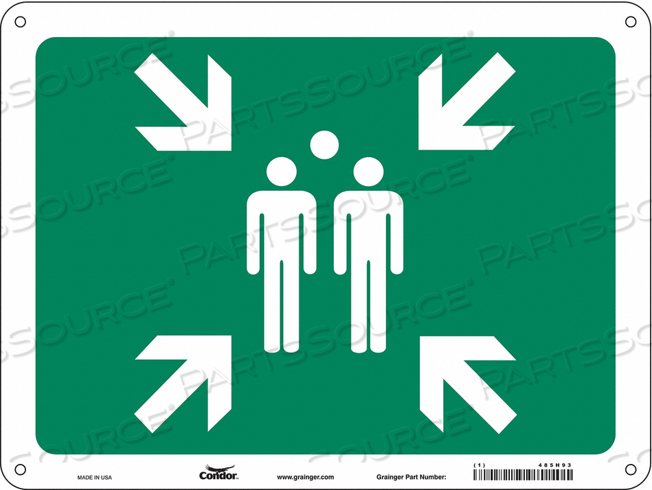 SAFETY SIGN 24 WX18 H 0.060 THICK 
