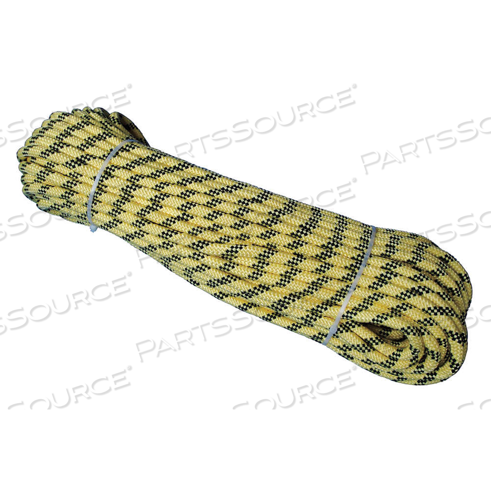 RIGGING AND CLIMBING ROPE, DIAMOND BRAID, 1/2 IN DIA, 820 LB WORKING LOAD LIMIT 