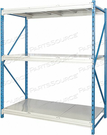BULK RACK STRTER 123 H 48 W 24 D BLU/GRY by Hallowell