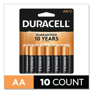 COPPERTOP ALKALINE BATTERY, 1.5V, AA, 10/PK by Duracell