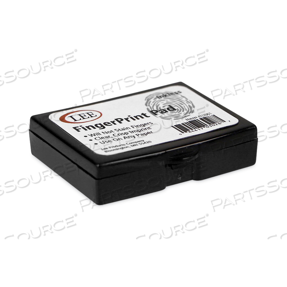 INKLESS FINGERPRINT PAD, 2.25" X 1.75", BLACK by Lee Products INKLESS FINGERPRINT PAD, 2.25" X 1.75", BLACK by Lee Products