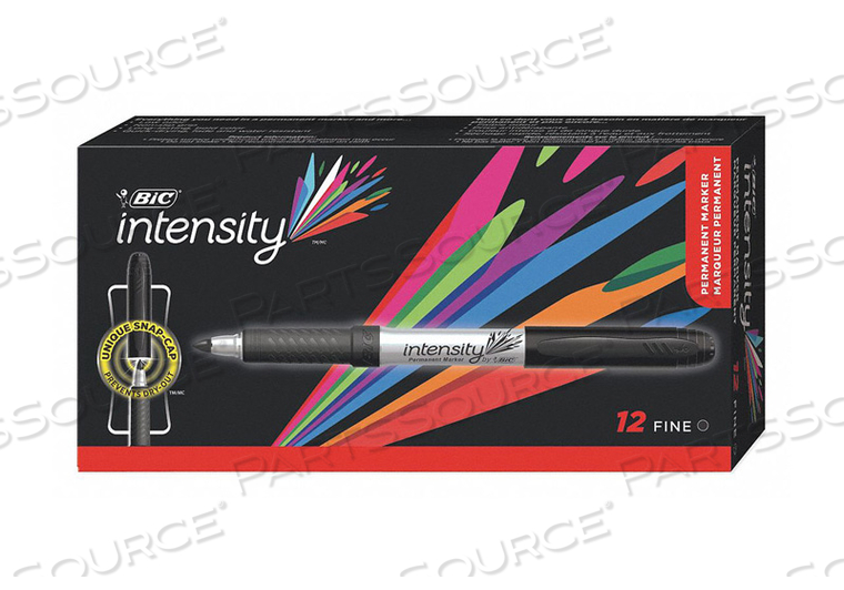 PERMANENT MARKER BLACK BULLET PK12 by BIC