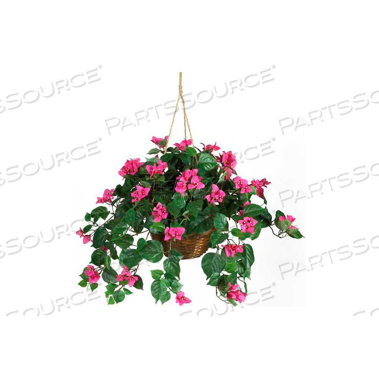 BOUGAINVILLEA HANGING BASKET SILK PLANT by Nearly Natural