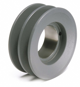 V-BELT PULLEY, BUSHED BORE, 2 GROOVE, 4.25 IN OD, FOR 3L/4L/A/AX BELT SECTION by TB Wood's