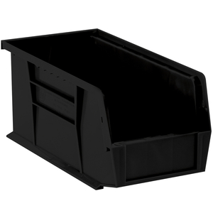 PLASTIC STACK & HANG BIN BOXES, 10 7/8" X 5 1/2" X 5", BLACK, 12/CASE by BOX Partners (Box Acquisitions, LLC)