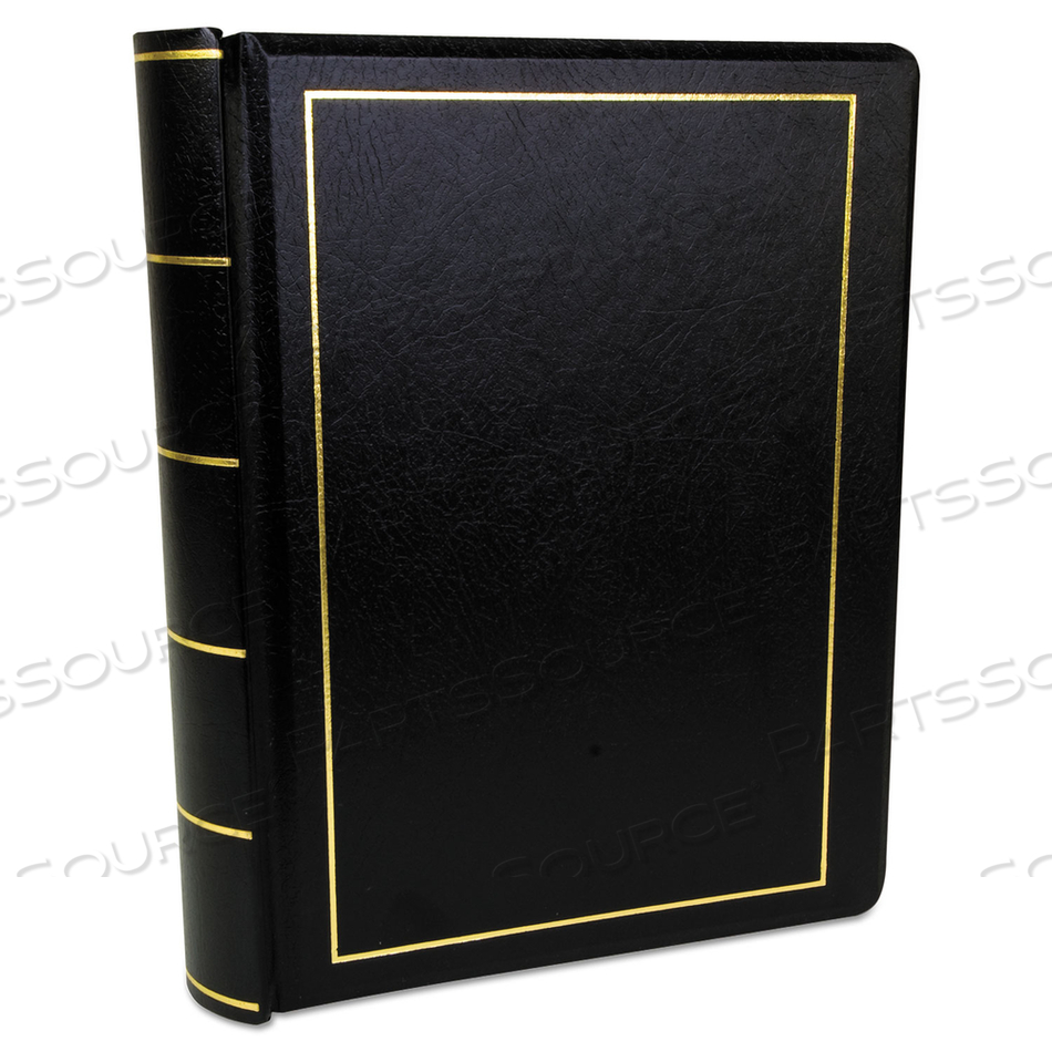LOOSELEAF CORPORATION MINUTE BOOK, 1 SUBJECT, UNRULED, BLACK/GOLD COVER, 11 X 8.5, 250 SHEETS by Wilson Jones LOOSELEAF CORPORATION MINUTE BOOK, 1 SUBJECT, UNRULED, BLACK/GOLD COVER, 11 X 8.5, 250 SHEETS by Wilson Jones