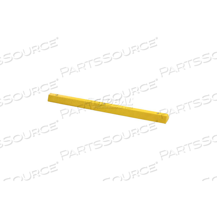 YELLOW PARKING CURB WITH HARDWARE 72"L X 4"H X 6"W by Plastics R Unique YELLOW PARKING CURB WITH HARDWARE 72"L X 4"H X 6"W by Plastics R Unique