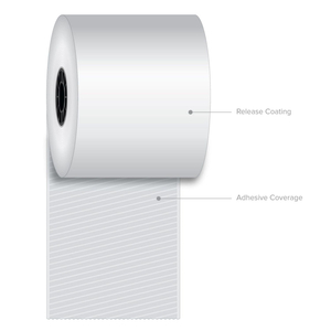 STICKY MEDIA, 3.15" X 270 FT, WHITE, 12 ROLLS/CARTON by Iconex