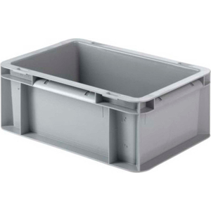 EURO-FIX SOLID CONTAINER EF3120 - 12" X 8" X 5", GRAY by SSI Schaefer