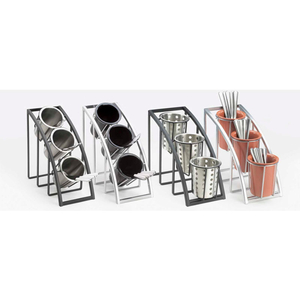 MISSION SLOPED DISPLAY 7"W X 13"D X 10-3/4"H BLACK by Cal Mil Plastics