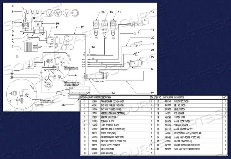 RTD SENSOR, FIELD REPLACEMENT KIT, 110 V 