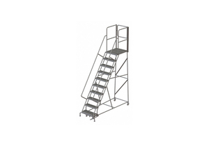 ROLLING LADDER STEEL 10STEPS CAP. 450LB. by Tri-Arc