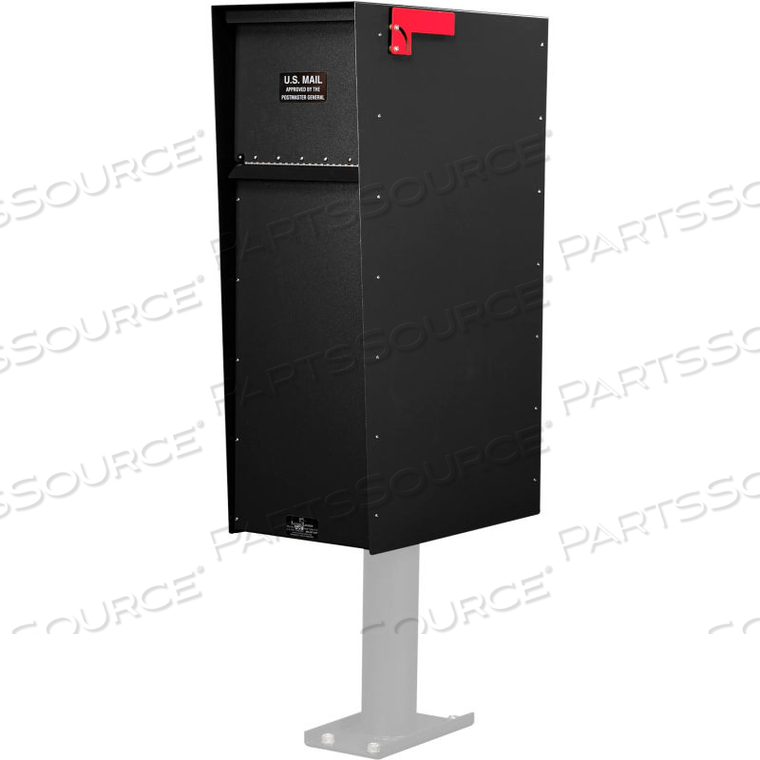 LLA5RSUP SUPREME REAR ACCESS ALUMINUM LETTER LOCKER MAILBOX BLACK 