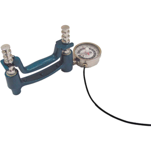 BASELINE HYDRAULIC HAND DYNAMOMETER, 200 LB. DIAL GAUGE AND ANALOG OUTPUT SIGNAL, BLUE by Fabrication Enterprises BASELINE HYDRAULIC HAND DYNAMOMETER, 200 LB. DIAL GAUGE AND ANALOG OUTPUT SIGNAL, BLUE by Fabrication Enterprises