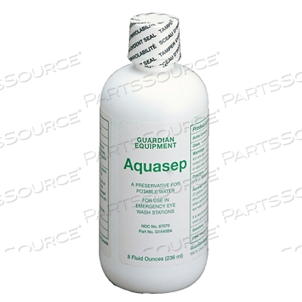 CASE OF FOUR 8 OZ. BOTTLES BACTERIOSTATIC ADDITIVE FOR PORTABLE EYEWASH STATION by Guardian Equipment