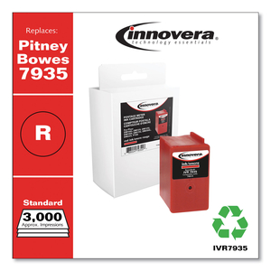 COMPATIBLE RED POSTAGE METER INK, REPLACEMENT FOR 793-5 (7935), 3,000 PAGE-YIELD by Innovera
